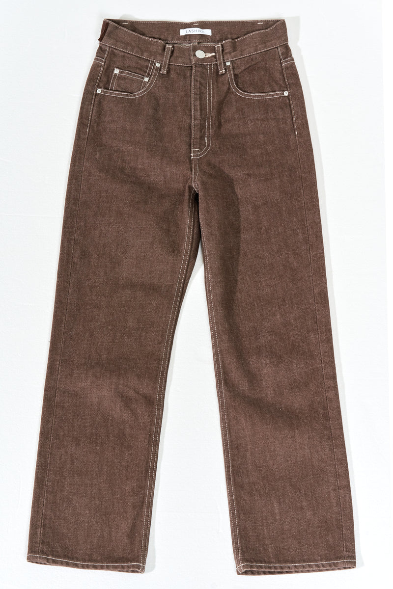 【The Denim】STRAIGHT DENIM /BROWN