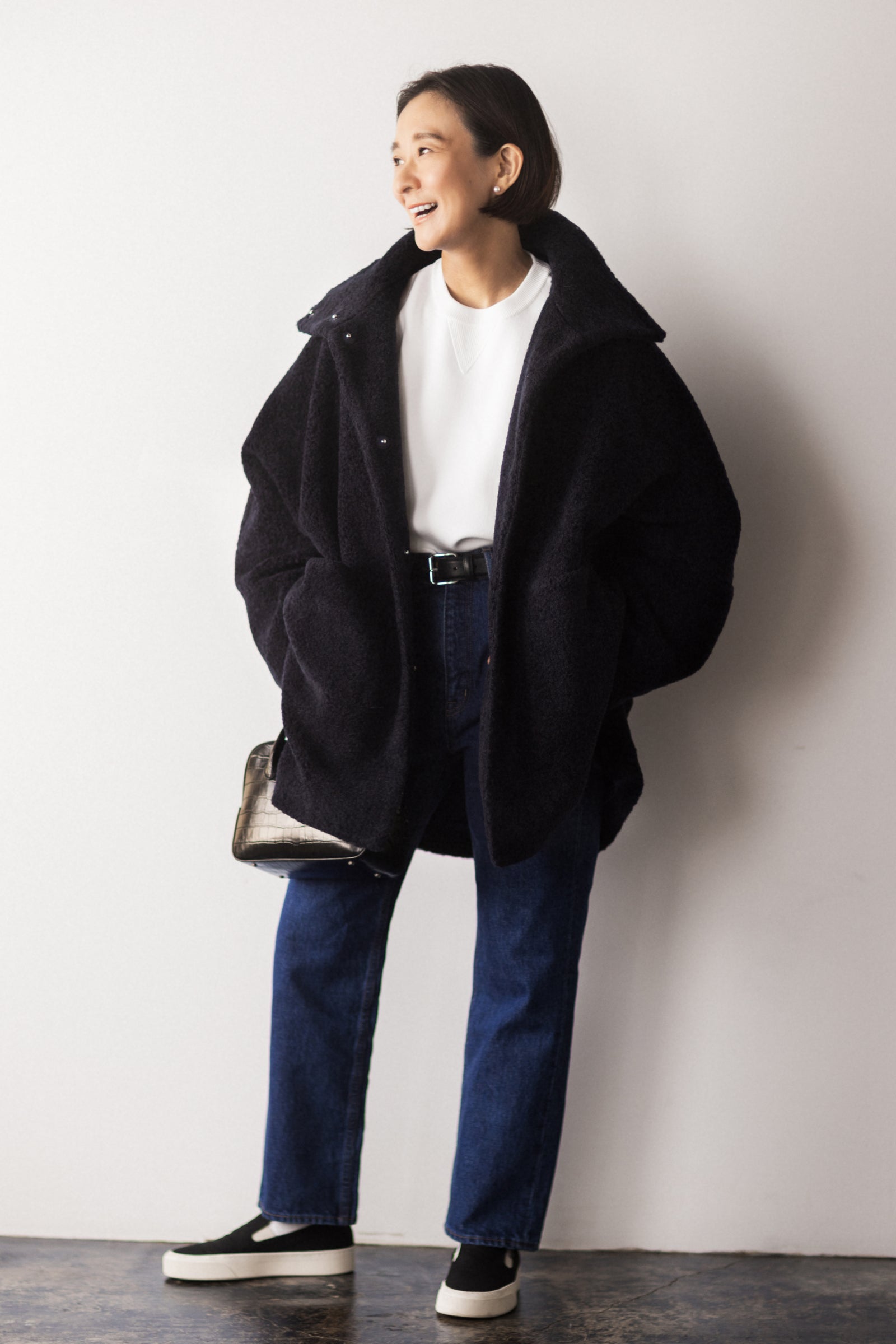 HIGH NECK BOA COAT【佐藤佳菜子さんコラボ】 – LASHIKU