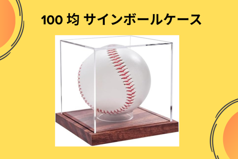 100 均 サインボールケース