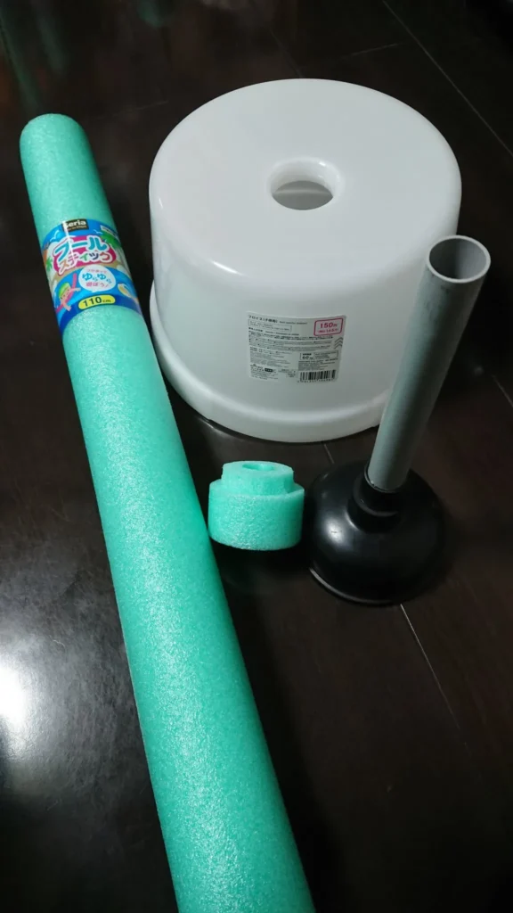 ダイソーのプールスティック品質と市販品との比較