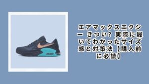 エアマックスエクシー きつい？実際に履いてわかったサイズ感と対策法【購入前に必読】