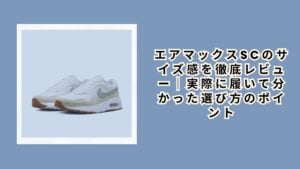エアマックスSCのサイズ感を徹底レビュー｜実際に履いて分かった選び方のポイント