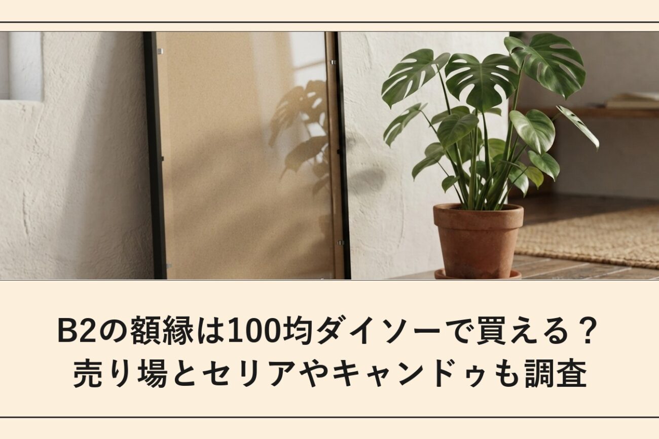 B2の額縁は100均ダイソーで買える？売り場とセリアやキャンドゥも調査