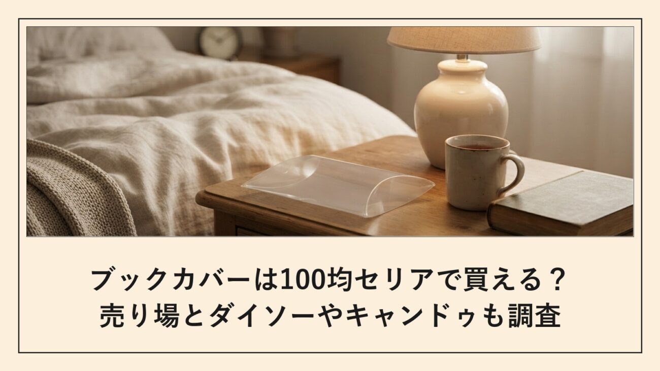 ブックカバーは100均セリアで買える