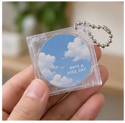 100均で買えるCDキーホルダー おしゃれな使い方