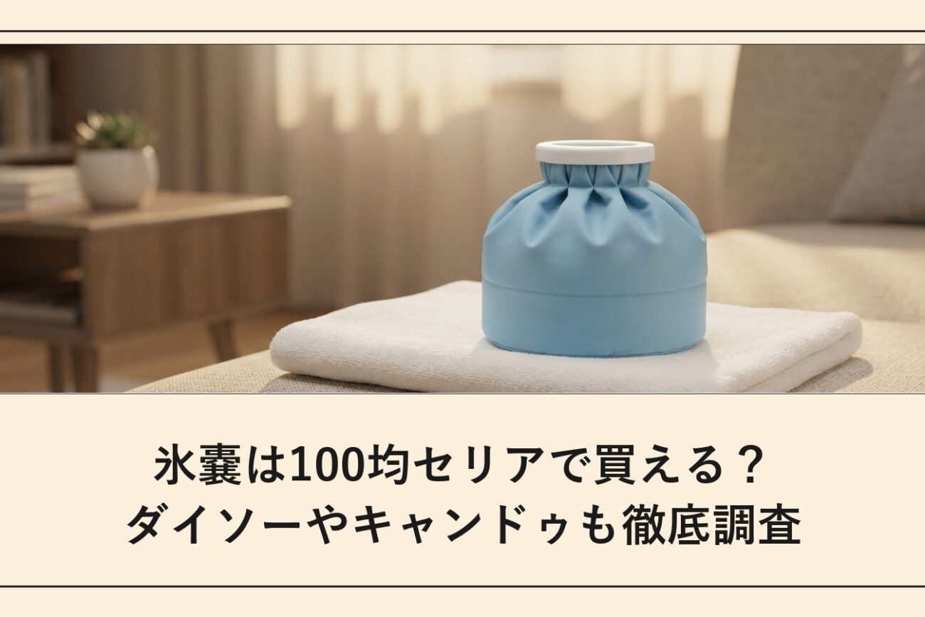 氷嚢は100均セリアで買える？ダイソーやキャンドゥも徹底調査