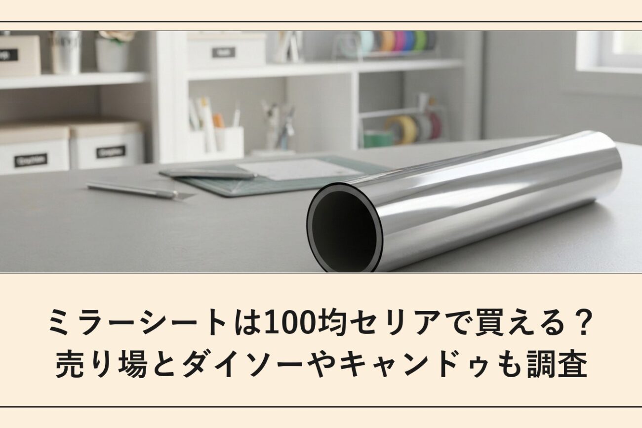 ミラーシートは100均セリアで買える？売り場とダイソーやキャンドゥも調査