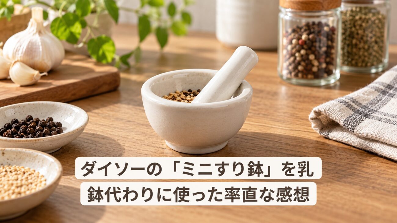 ダイソーの「ミニすり鉢」を乳鉢代わりに使った率直な感想：110円で錠剤粉砕は可能か？