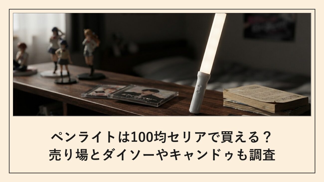 ペンライトは100均セリアで買える
