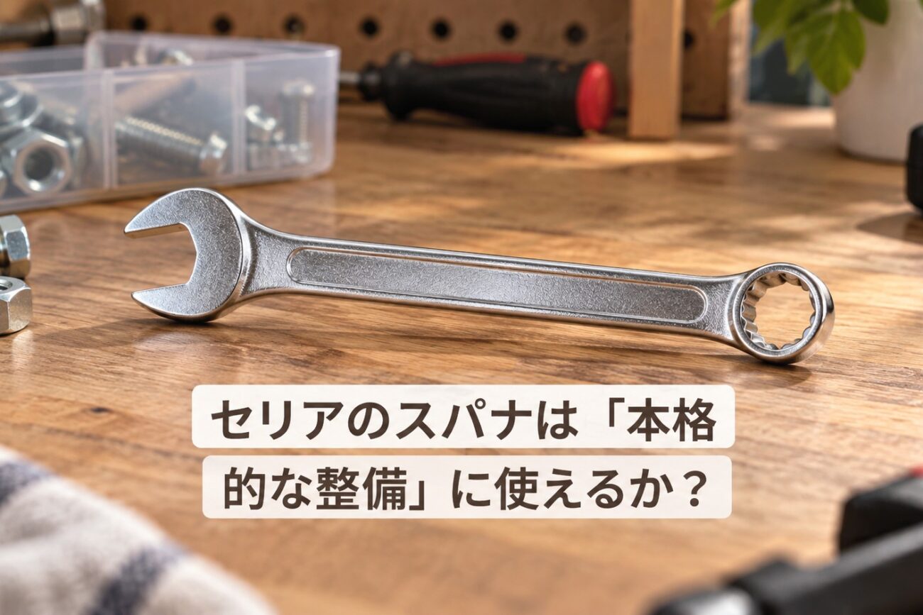 【2026年最新】セリアのスパナは「本格的な整備」に使えるか？110円レンチの実力と限界を正直レビュー