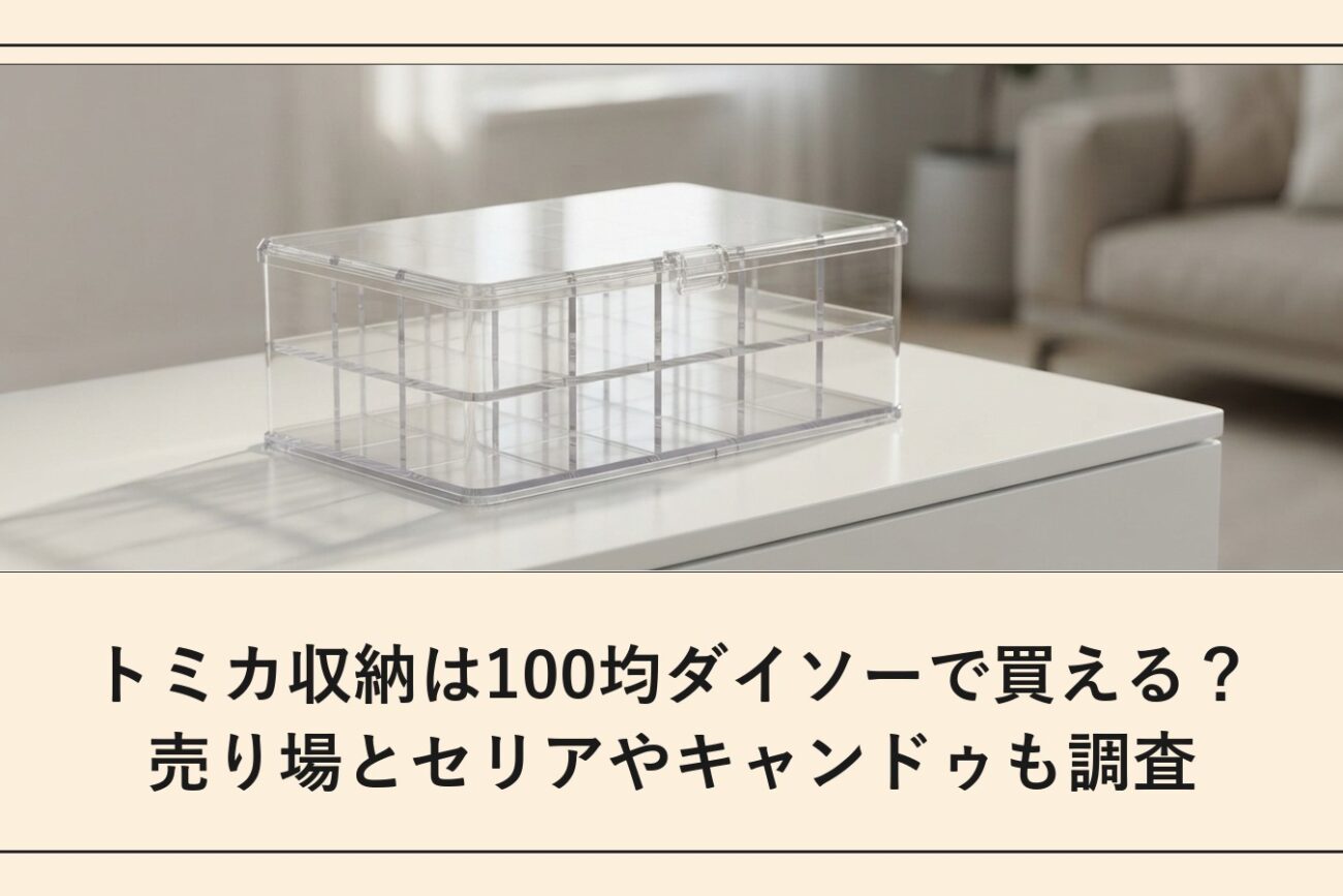 トミカ収納は100均ダイソーで買える？売り場とセリアやキャンドゥも調査